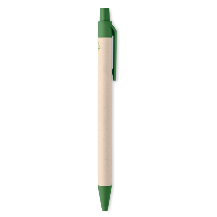 Milk carton paper ball pen Verde item picture open
