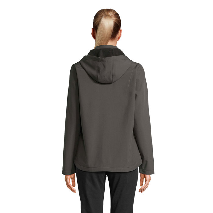 RACE DONNA GIACCA CAPPUCCIO Grigio Carbone item picture back