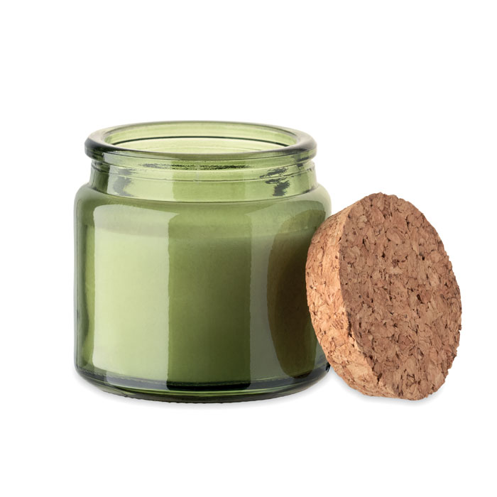 Candela in cera vegetale 70 gr Verde item picture 1