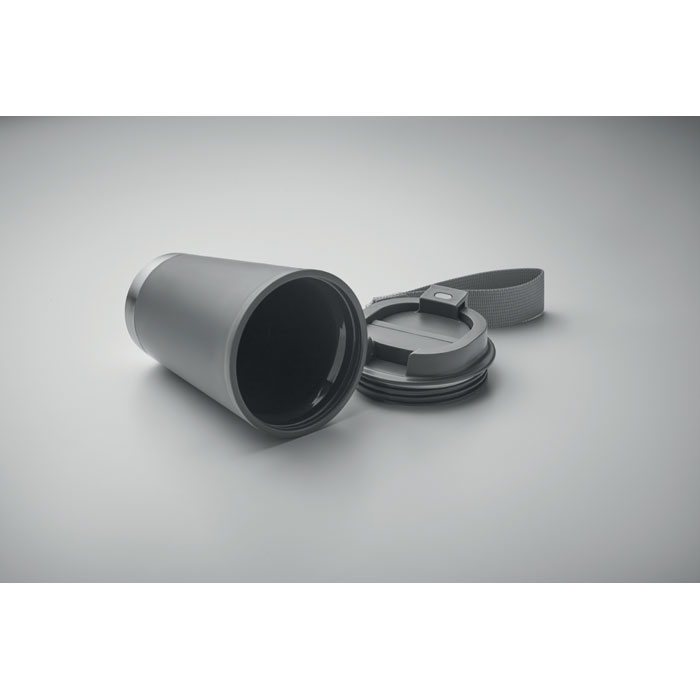 Bicchiere a doppio strato. 300 ml. Grigio Pietra item detail picture