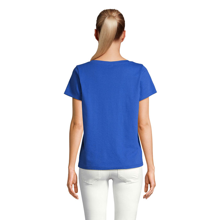 REGENT V T-SHIRT WOMEN Blu Royal item picture back