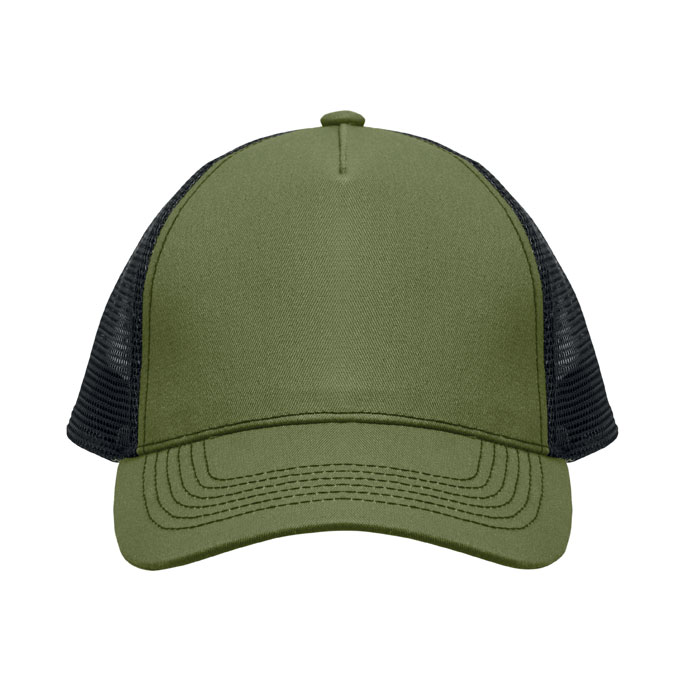 5 panel trucker cap Verde Militare item picture back