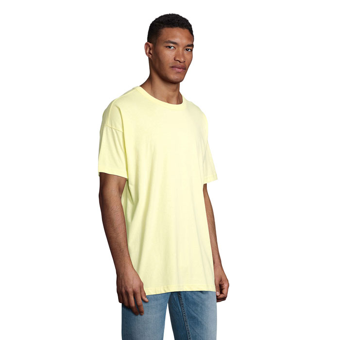 BOXY MEN T-SHIRT OVERSIZE Giallo Chiaro item picture side