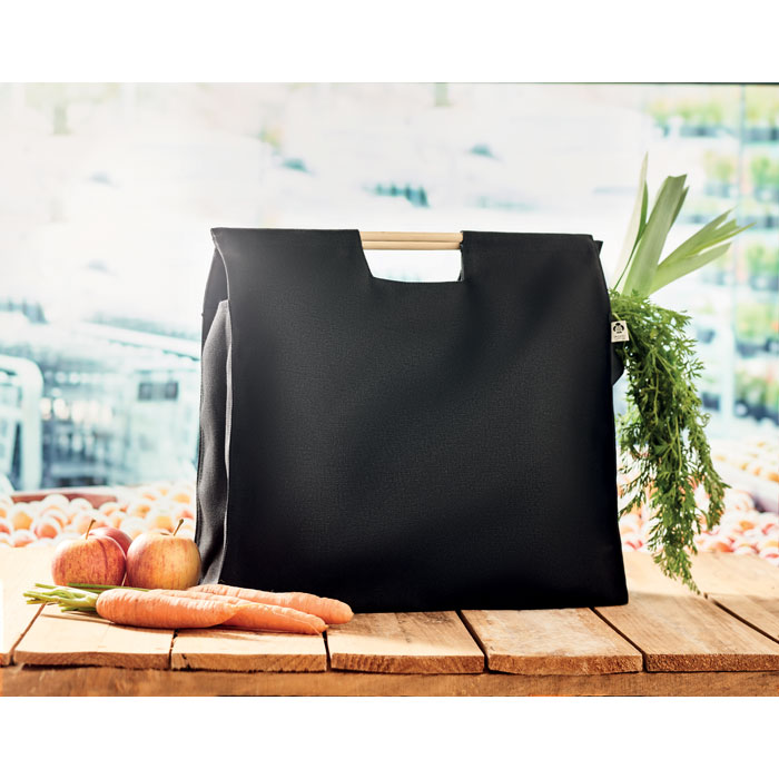 Organic shopping canvas bag Nero item ambiant picture