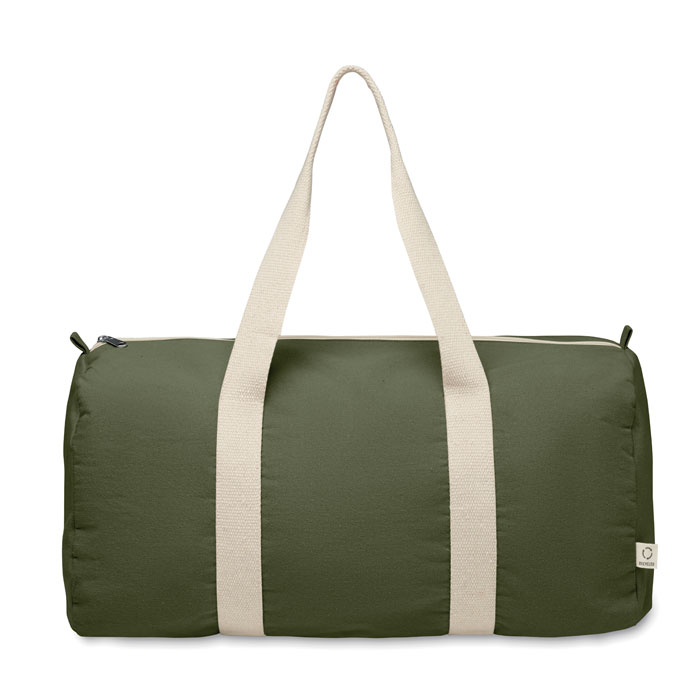 Recycled cotton sports bag Verde Militare item picture top