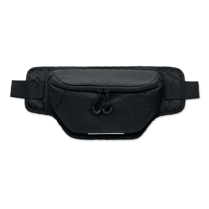 Hiking waist bag in 420D nylon Nero item picture 2