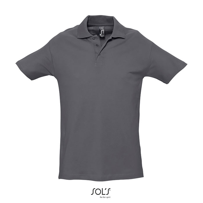 SPRINgII MEN POLO 210g mouse grey item picture front