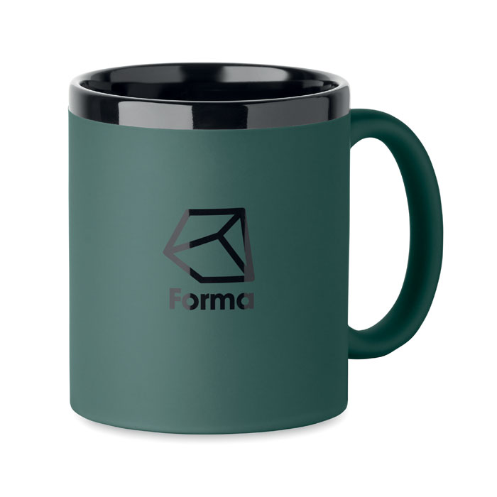Ceramic mug for laser 300 ml Verde Scuro item picture printed