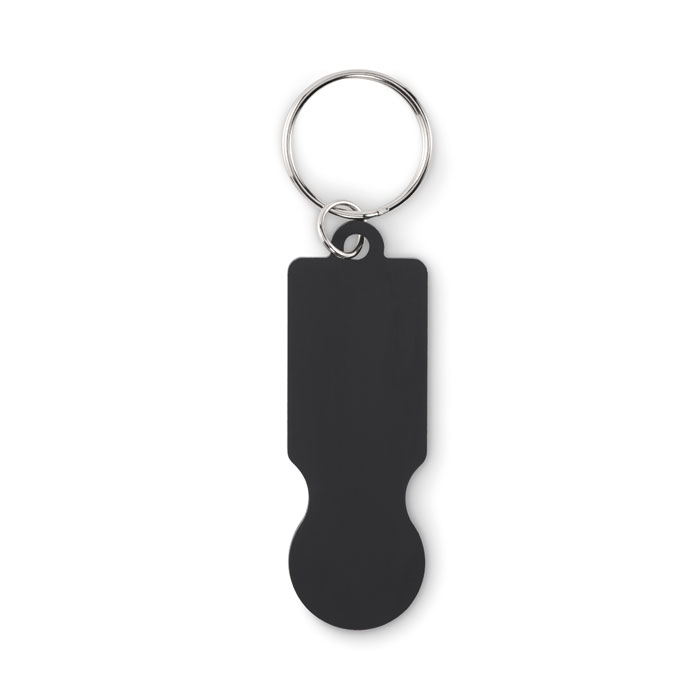 Key ring with trolley token Nero item picture back