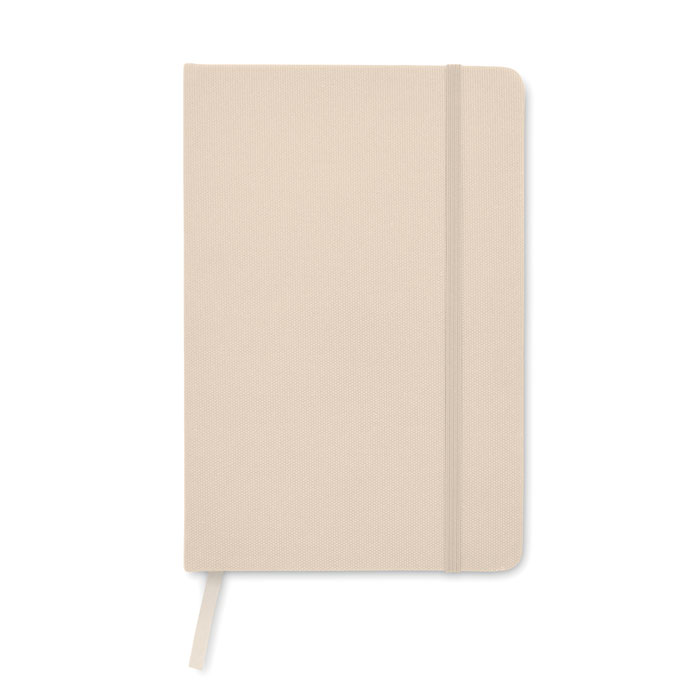 Notebook A5 in 600D RPET Bianco Sporco item picture back