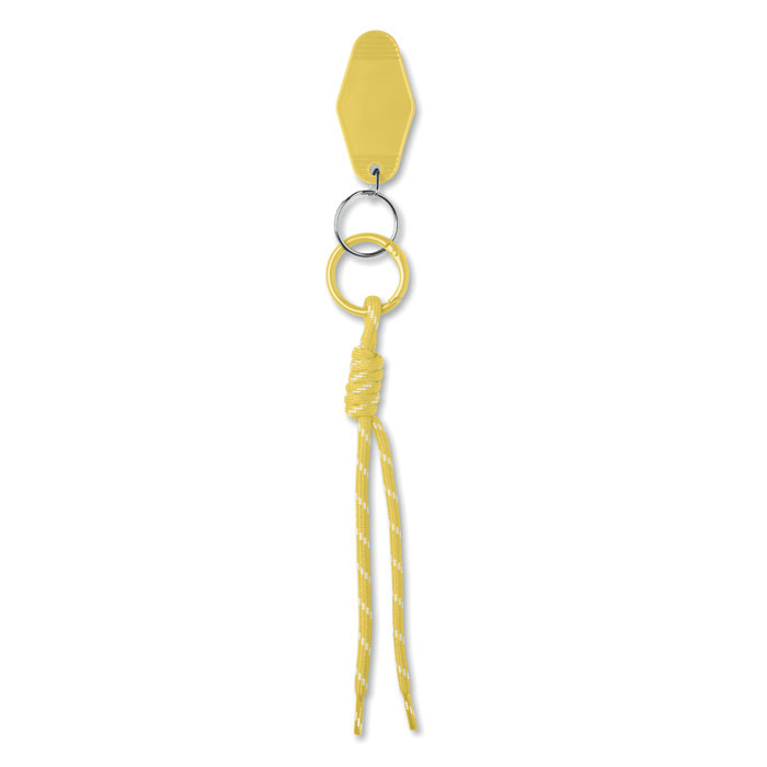 Braided rope with tag keyring Giallo item picture back