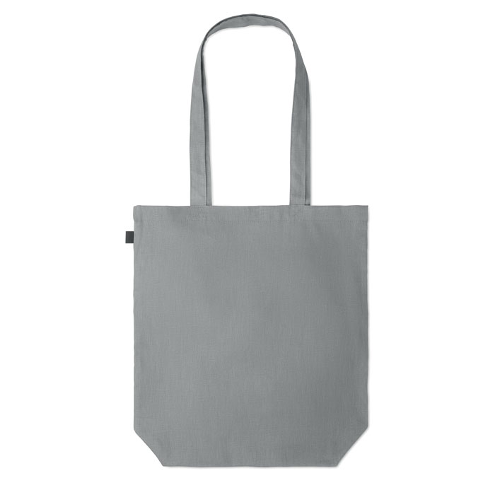 Shopping bag in hemp 200 gr/m² Grigio item picture back