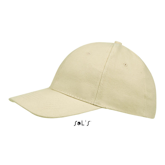 BUFFALO SIX PANEL CAP Beige item picture side