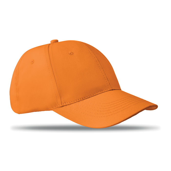 Cappellino da 6 pannelli orange item picture front