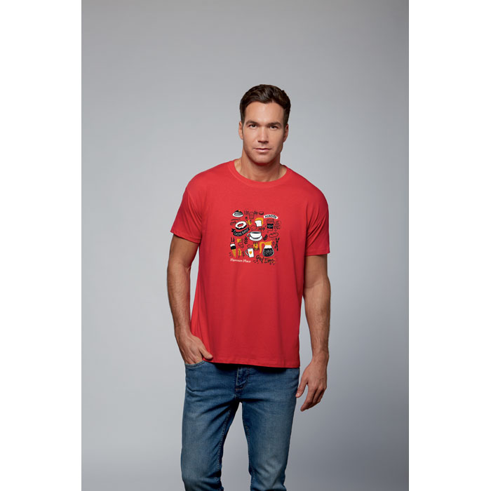 REGENT Uni T-Shirt 150g Rosso Tango item picture printed