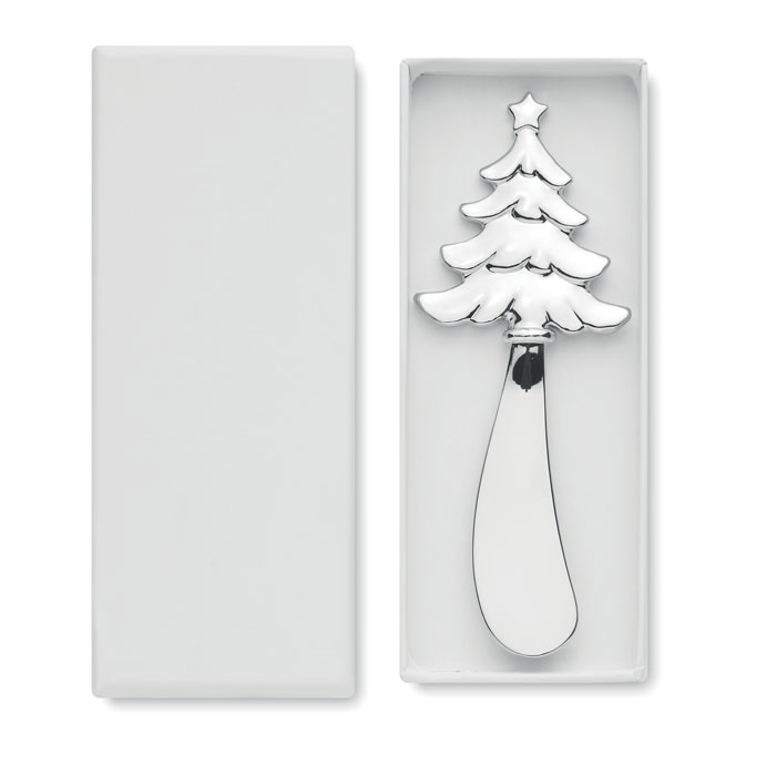 Christmas tree cheese knife Argento Opaco item picture back