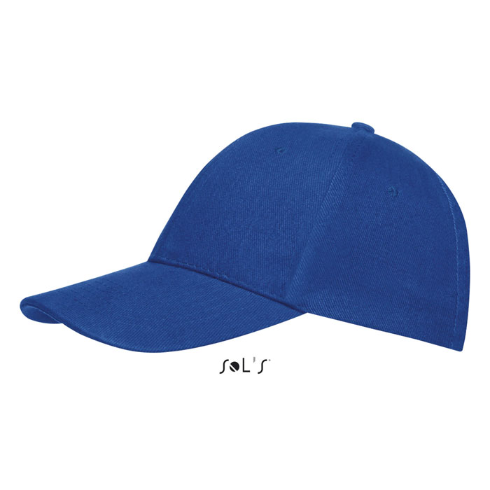 BUFFALO SIX PANEL CAP Blu Royal item picture side