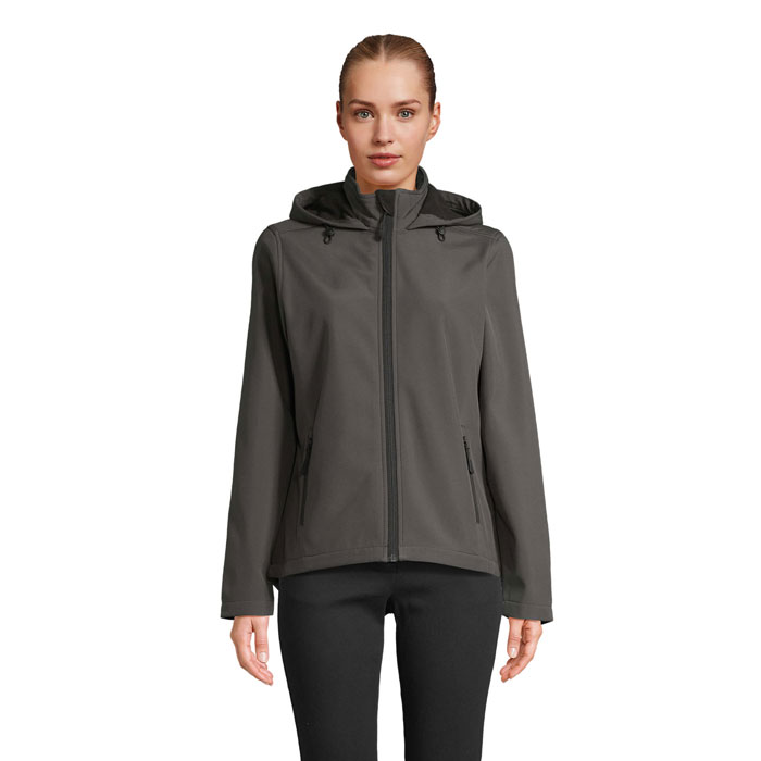 RACE DONNA GIACCA CAPPUCCIO Grigio Carbone item picture front