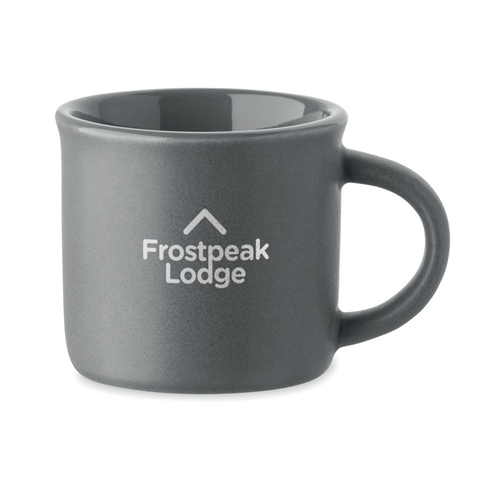 Ceramic espresso cup 40 ml Grigio Pietra item picture printed