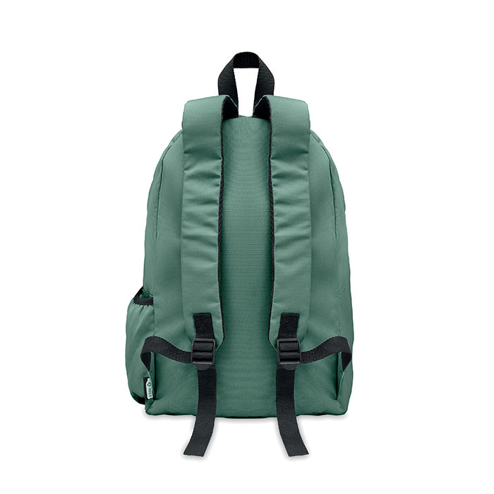 600D RPET polyester backpack Verde Scuro item picture back