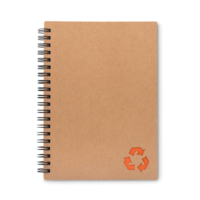 Stone paper notebook 70 lined Arancio item picture front