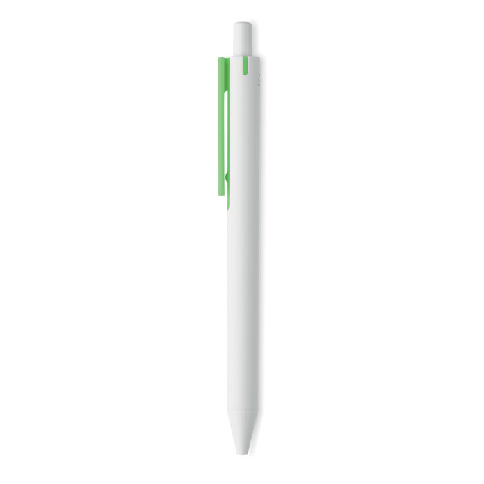 Penna a pulsante in ABS Lime item picture back