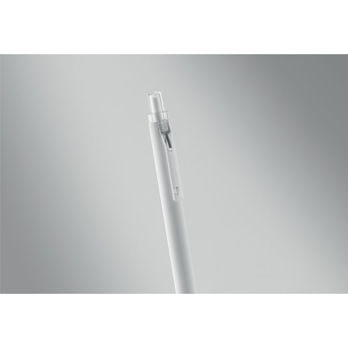 Penna a sfera in alluminio Bianco item picture back