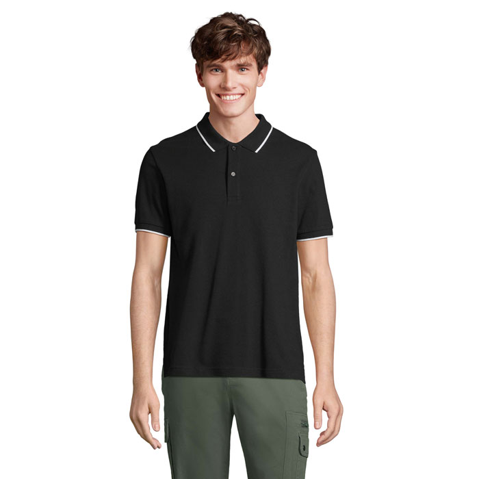PALERMO POLO Nero/Bianco item picture front