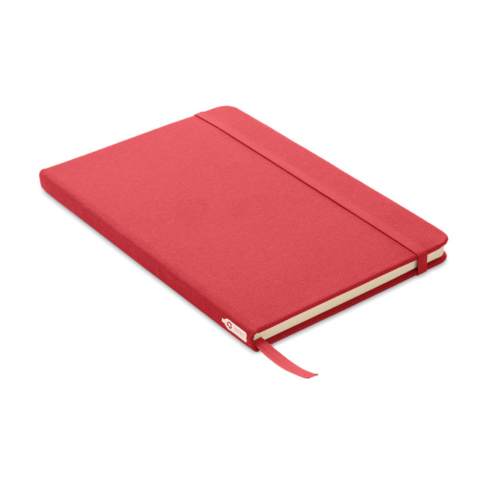 Notebook A5 in 600D RPET Rosso item picture front