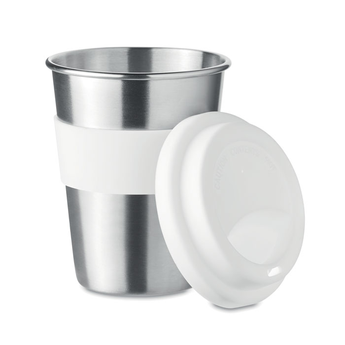 Bicchiere in acciaio inox Bianco item picture side