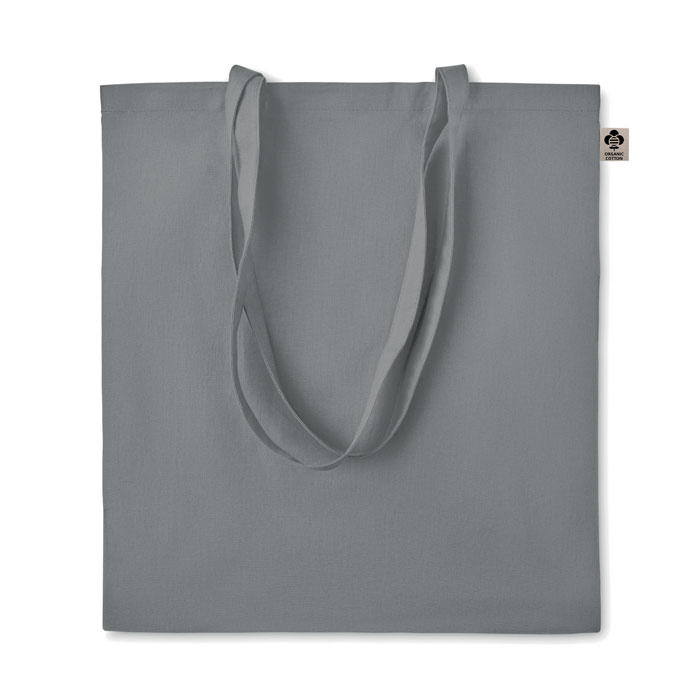 Organic cotton shopping bag Grigio item picture front