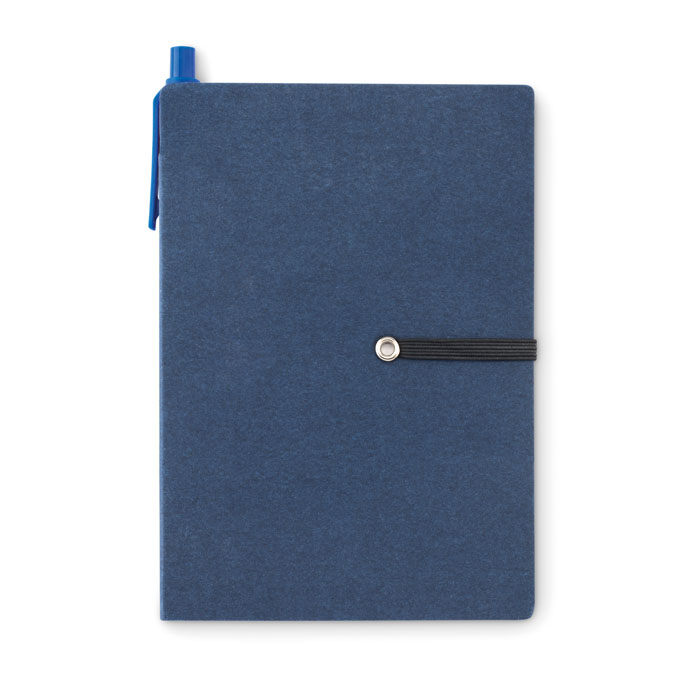 Notebook w/pen & memo pad Blu item picture back