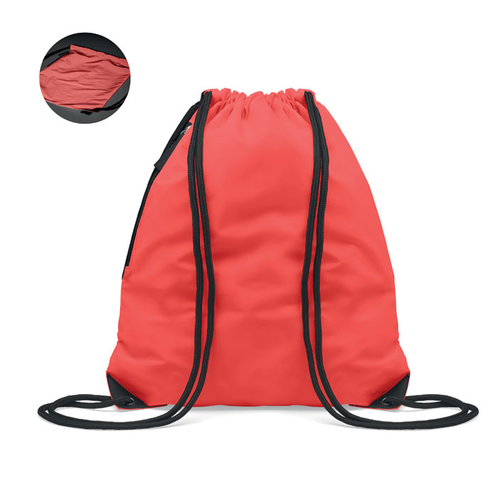 Brightning drawstring bag Rosso item picture front