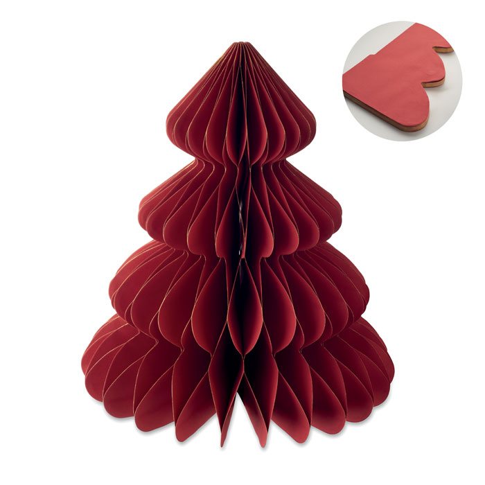 Paper Xmas tree decoration Rosso item picture front