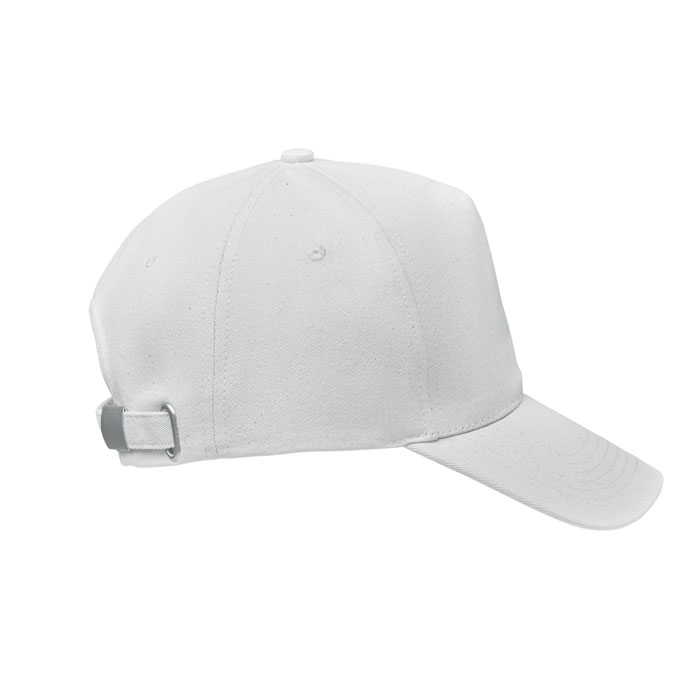 Organic cotton baseball cap Bianco item picture side