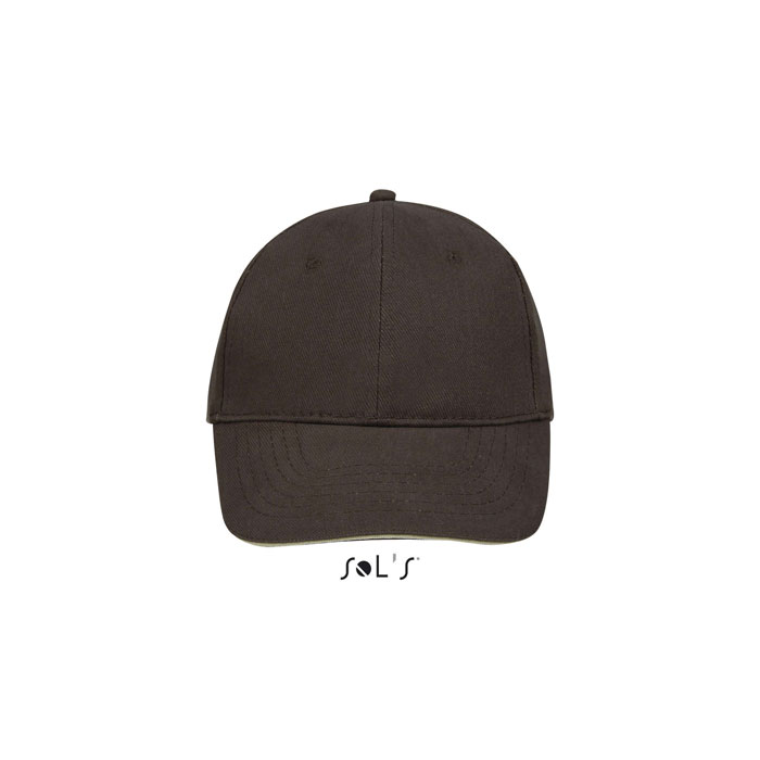 BUFFALO SIX PANEL CAP Chocolate/Beige item picture front