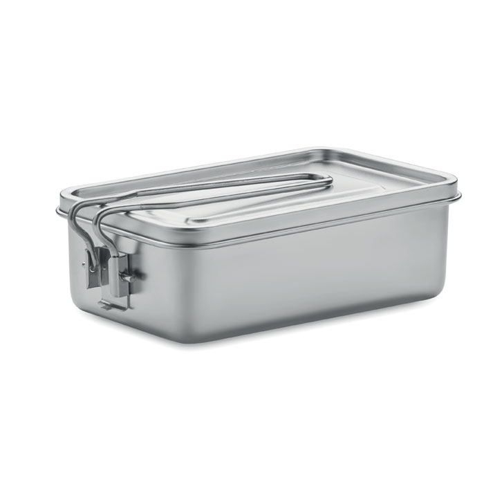 Stainless steel lunch box Argento item picture open