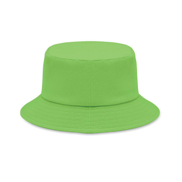 Brushed 260gr/m² cotton sunhat Lime item picture open