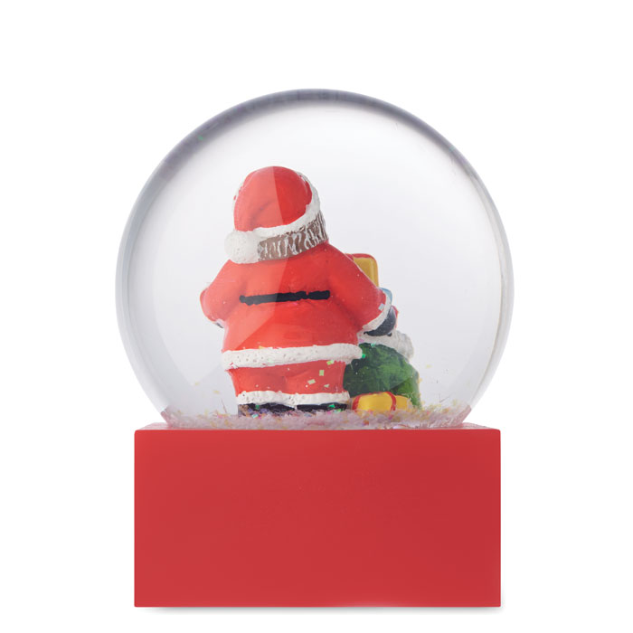 Snow ball glass ornament Rosso item picture side