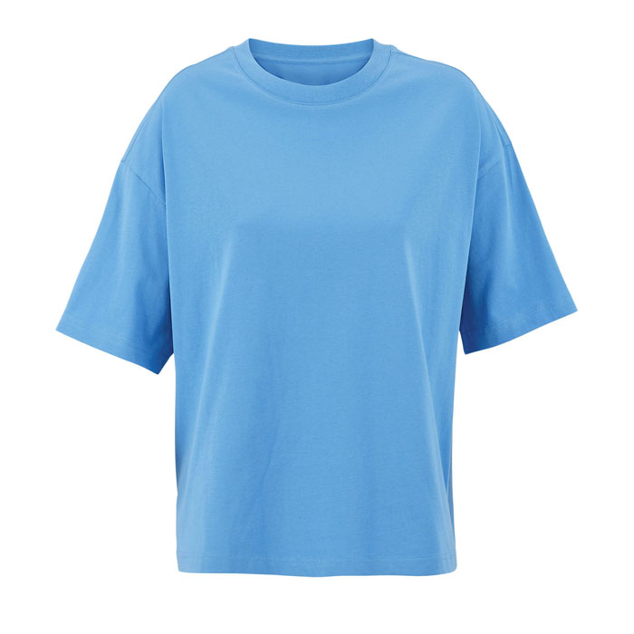 BOXY WOMEN OVERSIZE T-SHIRT Azure item picture front