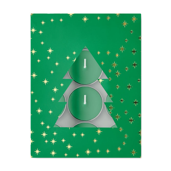 Cinnamon scented tea light set Verde item picture back