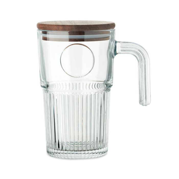 Tazza in vetro da 450 ml Trasparente item picture front