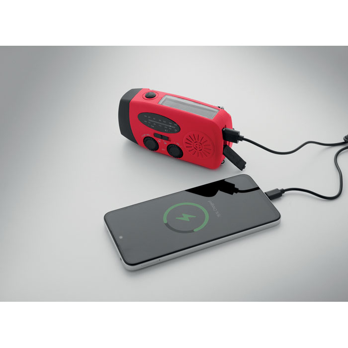 Radio portatile con torcia LED MO2746- Rosso item detail picture