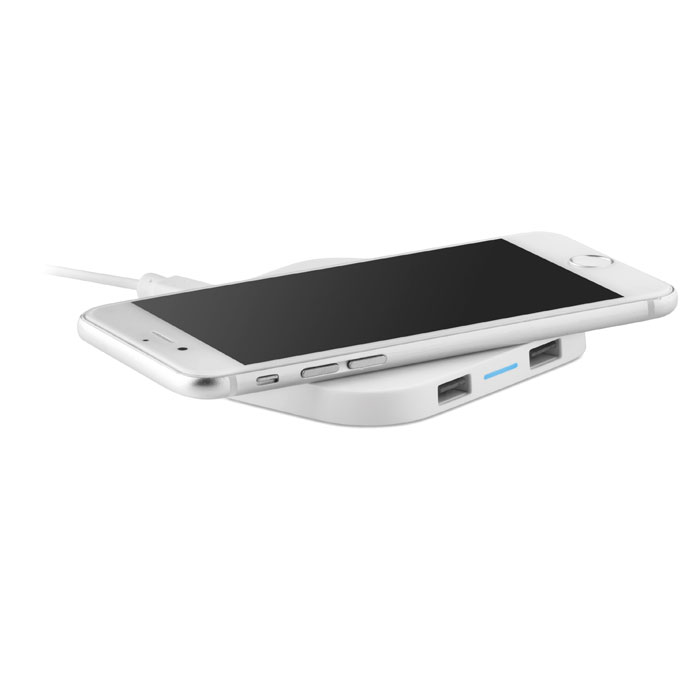 Wireless charging pad 5W Bianco item picture side