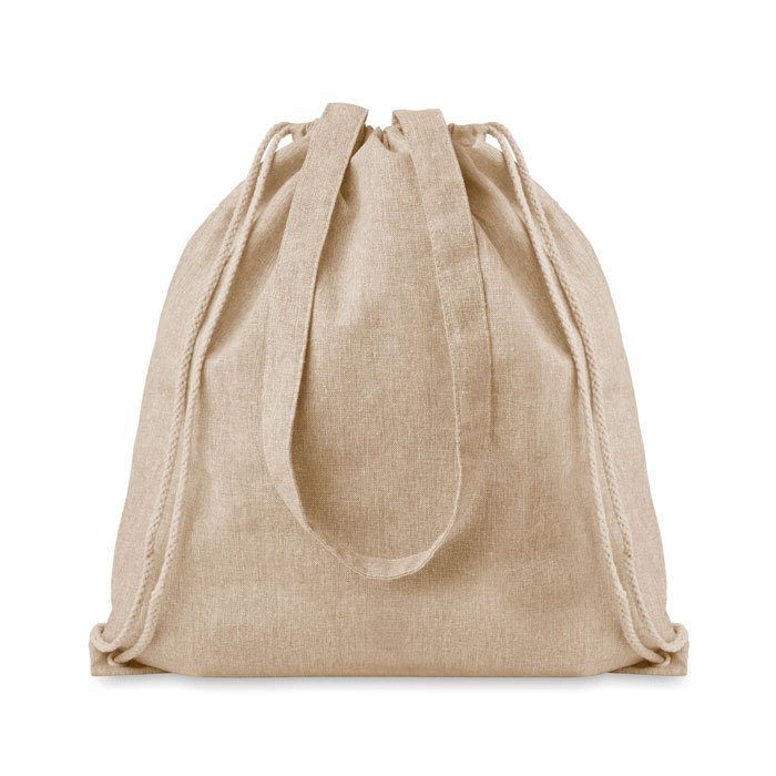 140gr/m² recycled fabric bag Beige item picture front