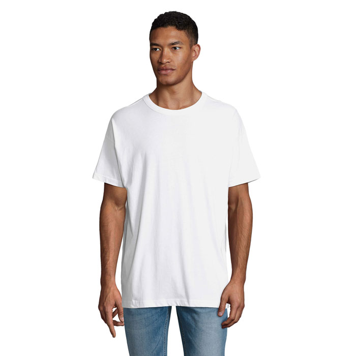 BOXY MEN T-SHIRT OVERSIZE Bianco Sporco item picture front