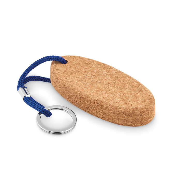 Floating cork key ring Blu Royal item picture top