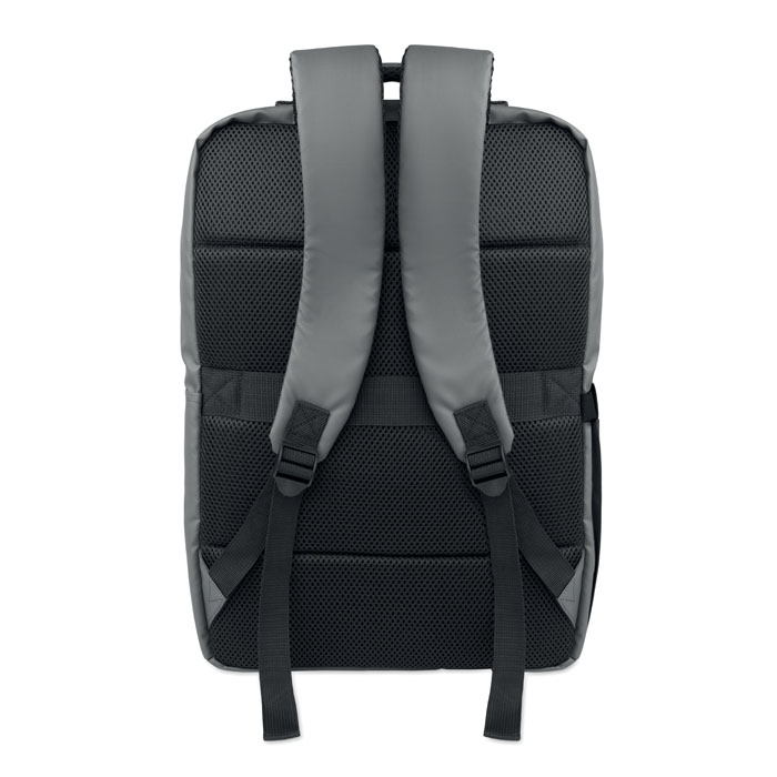 15" PU RPET laptop backpack Grigio Pietra item picture top
