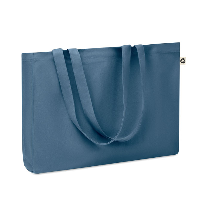Borsa in tela riciclata 280 gr/ blue item picture front