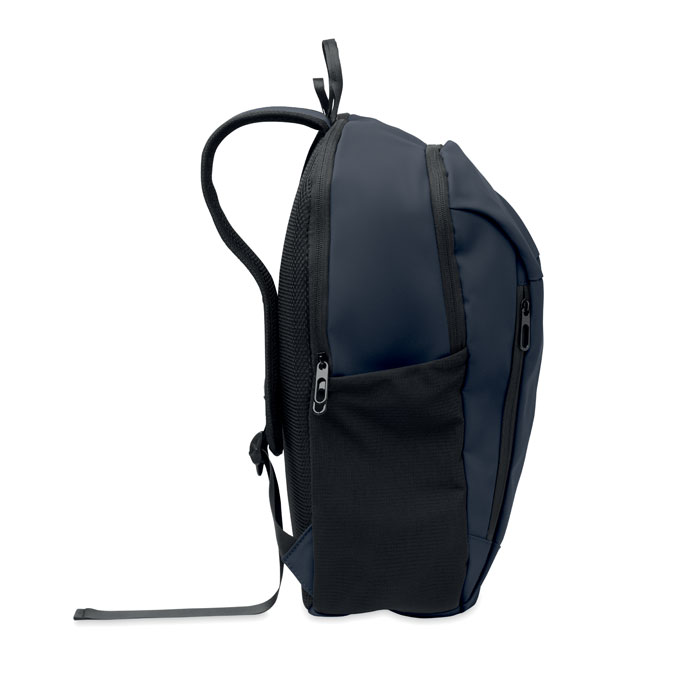 15" soft PU laptop backpack Francese Navy item picture 5